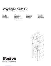 Boston Acoustics Voyager Sub12 Mode D'emploi