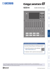 Boss Gigcaster 8 Guide De Démarrage