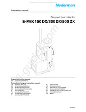 Nederman E-PAK 500 DX Manuel D'instructions