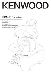 Kenwood FPM810 Série Manuel D'instructions