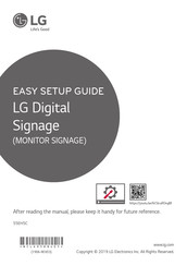 LG 55EH5C Guide D'installation Facile