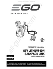 EGO BACKPACK LINK BH1001 Manuel De L'opérateur