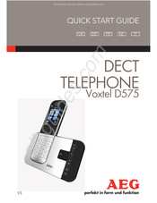 AEG Voxtel D575 Guide De Démarrage Rapide