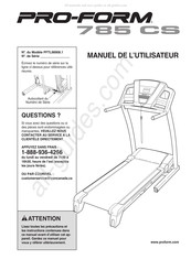 Pro-Form 785 CS Manuel De L'utilisateur