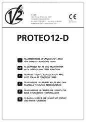 V2 PROTEO12-D Mode D'emploi