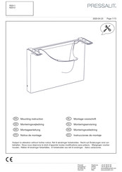 Pressalit R2012 Notice De Montage