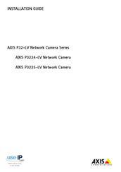 Axis Communications P3225-LV Serie Guide D'installation