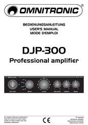 Omnitronic DJP-300 Mode D'emploi