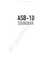 Monitor Audio ASB-10 Mode D'emploi