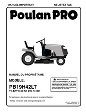 Poulan Pro PB19H42LT Manuel Du Propriétaire