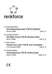Renkforce 1526586 Notice D'emploi