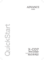 Advance Paris X-CD7 Guide Rapide