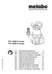 Metabo TPS 14000 S Combi Instructions D'utilisation