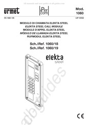 Urmet elekta steel 1060/19 Mode D'emploi