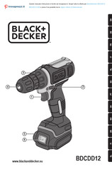 Black & Decker BDCDD12-QW Traduction Des Instructions Initiales