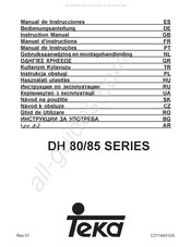 Teka DH 80 Serie Manuel D'instructions