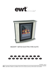 EWT Optiflame MOZART MZT20 Mode D'emploi