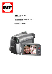 Sony HANDYCAM DCR-HC24 Mode D'emploi