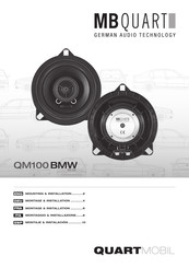 MB QUART QUARTMOBIL QM100 BMW Montage Et Installation