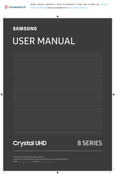 Samsung Crystal UHD 8 Série Manuel De L'utilisateur