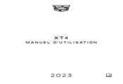 Cadillac XT4 2023 Manuel D'utilisation