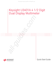 Keysight Technologies U3401A Guide De Démarrage Rapide