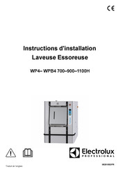 Electrolux Professional WPB4 700H Instructions D'installation