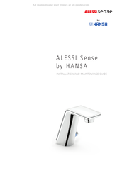 Hansa ALESSI Sense 0773 2201 Guide D'installation Et D'entretien