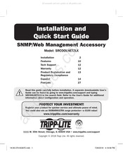 Tripp-Lite SRCOOLNET2LX Guide D'installation Et De Démarrage Rapide