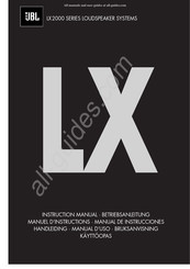 JBL LX 2000 Serie Manuel D'instructions