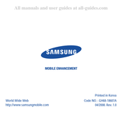 Samsung WEP301 Mode D'emploi