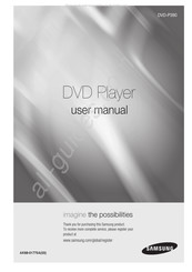 Samsung DVD-P390 Manuel D'utilisation