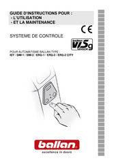 ballan SIM-1 Guide D'instructions