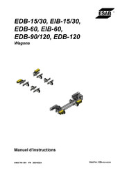 ESAB EDB-90/120 Manuel D'instructions