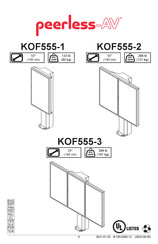Peerless-Av KOF555-1 Instructions De Montage