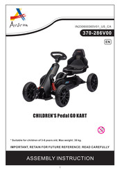 Aosom CHILDREN'S Pedal GO KART Instructions De Montage