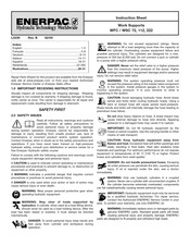 Enerpac WSC 72 Manuel D'instructions