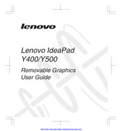 Lenovo IdeaPad Y500 Guide De L'utilisateur