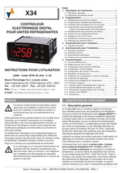 Ascon Tecnologic X34 Instructions Pour L'utilisation