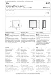 Bega 24 397 Fiche D'utilisation