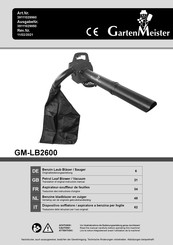 Gartenmeister GM-LB2600 Traduction Des Instructions D'origine