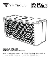 VICTROLA MUSIC EDITION 2 VPB-400 Manuel D'instructions