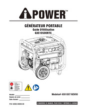 iPower GXS10500RTC Guide D'utilisation