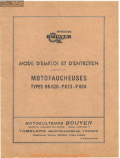 Bouyer P 623 Mode D'emploi Et D'entretien