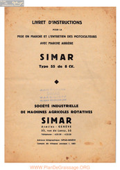 Simar 55 Livre D'instructions