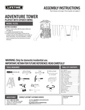 Lifetime ADVENTURE TOWER Instructions De Montage