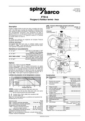 Spirax Sarco FTS14 Mode D'emploi