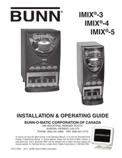 Bunn IMIX-3 Guide D'installation Et D'utilisation