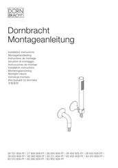 Dornbracht 26 701 809-FF Instructions De Montage