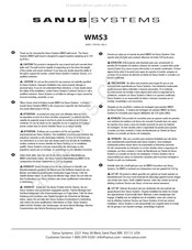 Sanus Systems WMS3 Instructions D'installation